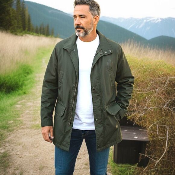 Carhartt Prof Tech Coat XL Mens Netherlands Green Quilted Chore Utility Barn Vtg - Picture 14 of 16